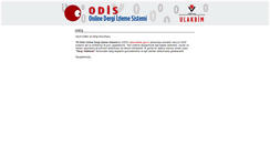 Desktop Screenshot of odis.ulakbim.gov.tr